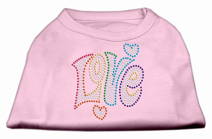 Pet Dog & Cat Shirt Rhinestone, "Technicolor Love"