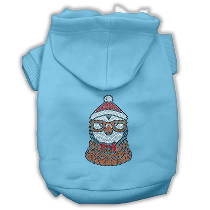 Christmas Pet Dog & Cat Hoodie Screen Printed, "Hipster Penguin"