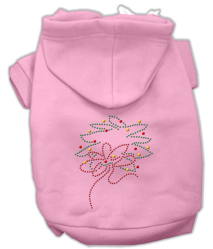 Christmas Pet, Dog & Cat Hoodie Rhinestone, "Christmas Wreath"