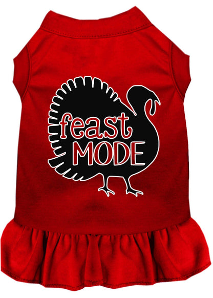 Thanksgiving Pet Dog & Cat Dress Screen Printed, "Feast Mode"