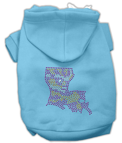 Pet, Dog & Cat Hoodie Rhinestone, "Louisiana"