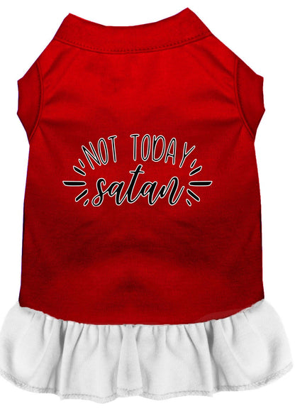 Pet Dog & Cat Dress Screen Printed, "Not Today Satan"