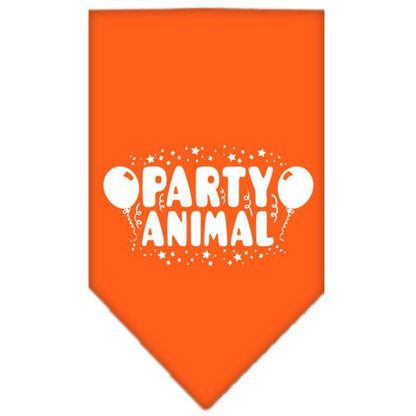 Pet and Dog Bandana Screen Printed, "Party Animal"