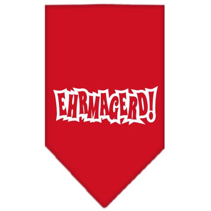 Pet and Dog Bandana Screen Printed, "Ehrmagerd!"