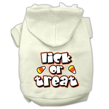 Halloween Pet, Dog & Cat Hoodie Screen Printed, "Lick or Treat"