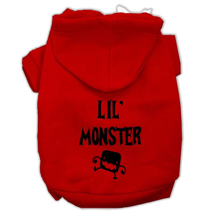 Halloween Pet, Dog & Cat Hoodie Screen Printed, "Lil Monster"