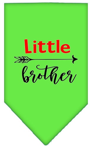 Pet and Dog Bandana Screen Printed, "Little Brother"