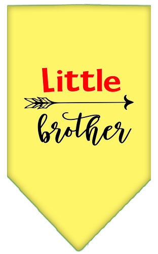 Pet and Dog Bandana Screen Printed, "Little Brother"