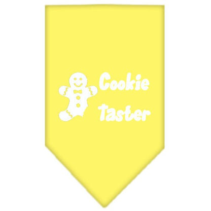 Christmas Pet and Dog Bandana Screen Printed, "Cookie Taster"