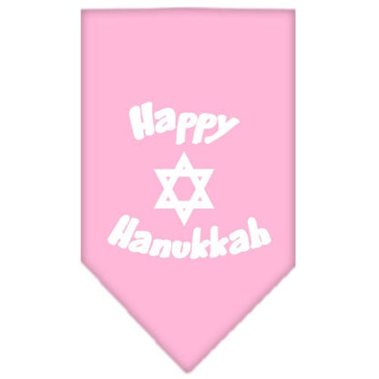 Pet and Dog Bandana Screen Printed, "Happy Hanukkah"