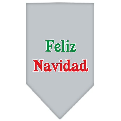 Christmas Pet and Dog Bandana Screen Printed, "Feliz Navidad"