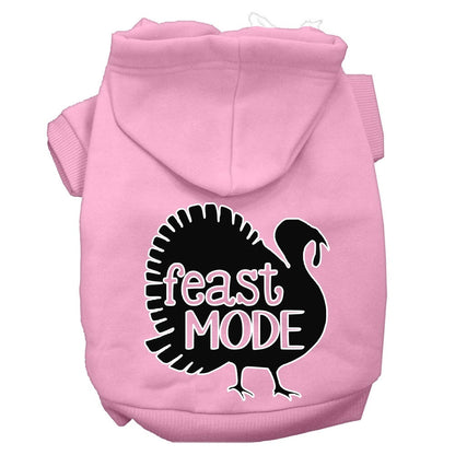 Thanksgiving Pet, Dog and Cat Hoodie Screen Printed, "Feast Mode"