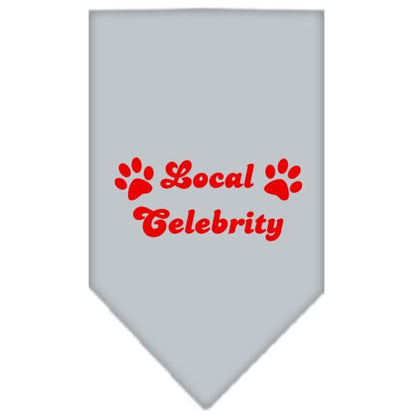 Pet and Dog Bandana Screen Printed, "Local Celebrity"