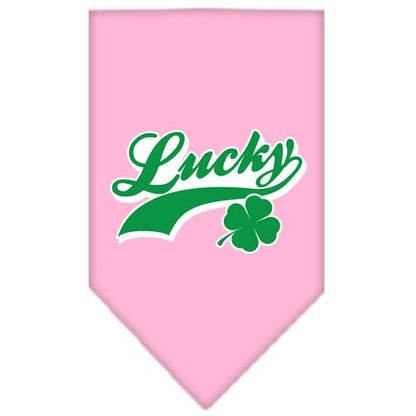 Pet and Dog Bandana Screen Printed, "Lucky Swoosh"