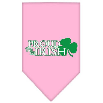 Pet and Dog Bandana Screen Printed, "Proud To Be Irish"