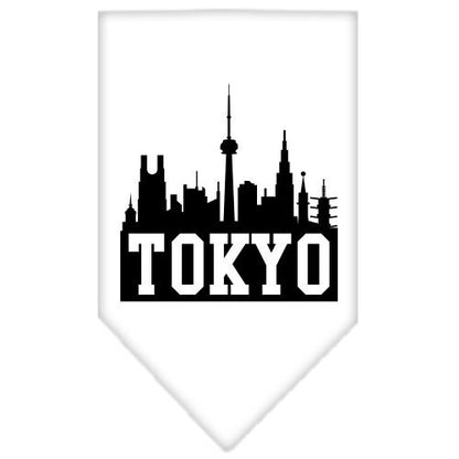 Pet and Dog Bandana Screen Printed, "Tokyo Skyline"