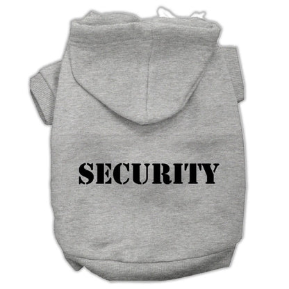 Pet Dog & Cat Hoodie Screen Printed, "Security"