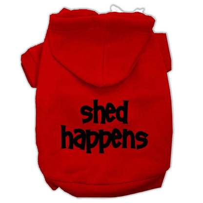 Pet Dog & Cat Hoodie Screen Printed, "Shed Happens"