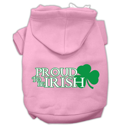 Pet Dog & Cat Hoodie Screen Printed, "Proud To Be Irish"