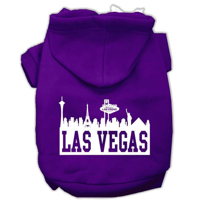 Pet, Dog & Cat Hoodie Screen Printed, "Las Vegas Skyline"