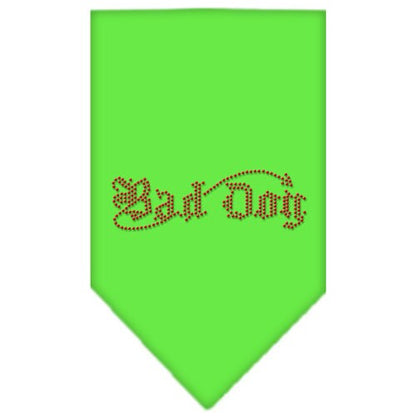 Pet and Dog Bandana Rhinestone, "Bad Dog"