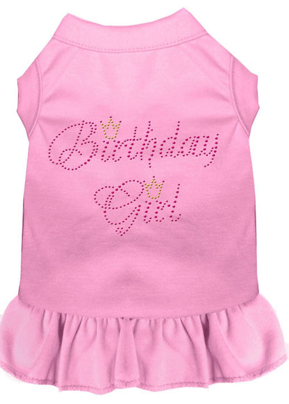 Pet Dog & Cat Dress Rhinestone, "Birthday Girl"