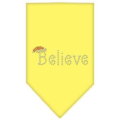 Christmas Pet and Dog Bandana Rhinestone, "Believe"