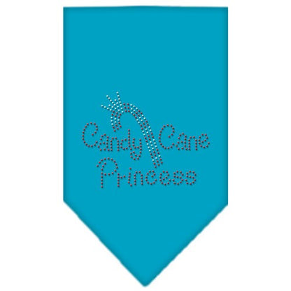 Christmas Pet and Dog Bandana Rhinestone, "Candy Cane Princess"