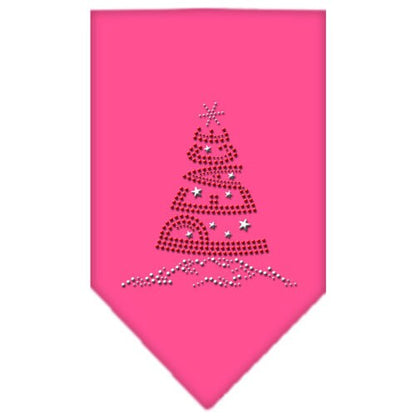 Christmas Pet and Dog Bandana Rhinestone, "Peace Tree"