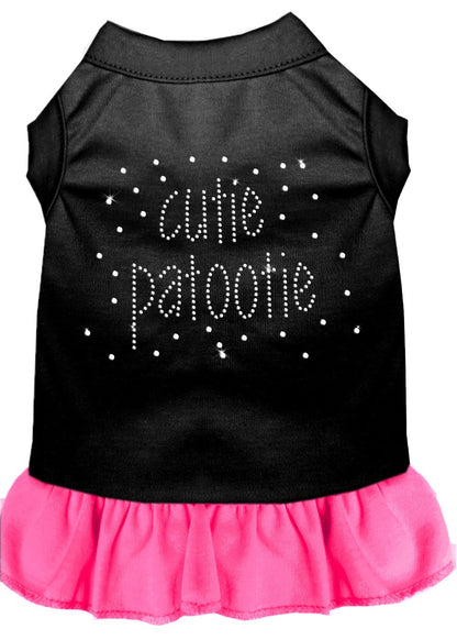 Pet Dog & Cat Dress Rhinestone, "Cutie Patootie"