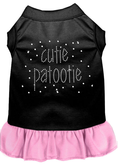 Pet Dog & Cat Dress Rhinestone, "Cutie Patootie"