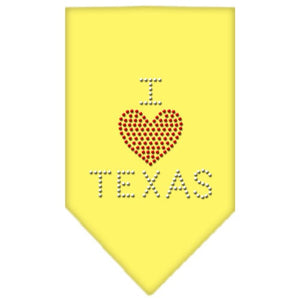 Pet and Dog Bandana Rhinestone, "I Heart Texas"
