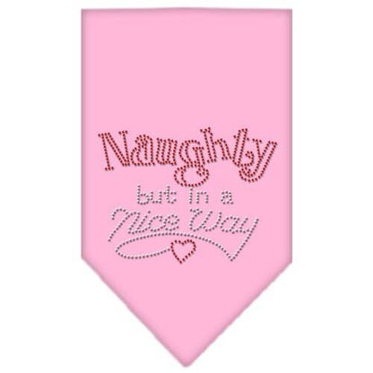 Christmas Pet and Dog Bandana Rhinestone, "Naughty, But In A Nice Way"