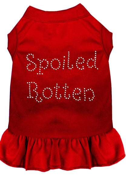 Pet Dog & Cat Dress Rhinestone, "Spoiled Rotten"