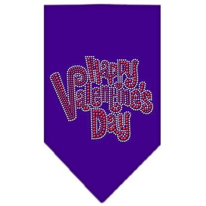 Pet and Dog Bandana Rhinestone, "Happy Valentines Day"