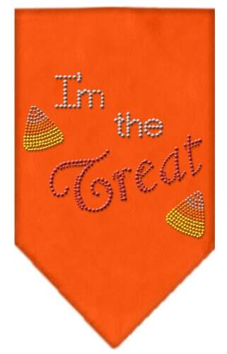 Halloween Pet and Dog Bandana Rhinestone, "I'm The Treat"