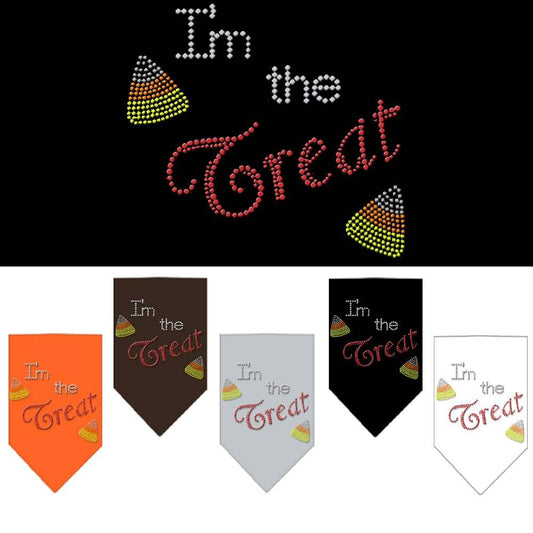 Halloween Pet and Dog Bandana Rhinestone, "I'm The Treat"