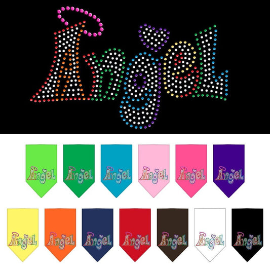 Pet and Dog Bandana Rhinestone, "Technicolor Angel"