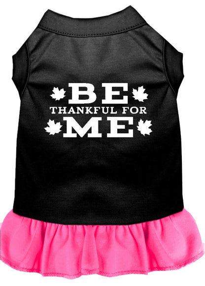 Pet Dog & Cat Dress Screen Printed, "Be Thankful For Me"