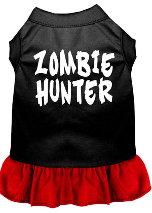 Halloween Pet Dog & Cat Dress Screen Printed, "Zombie Hunter"