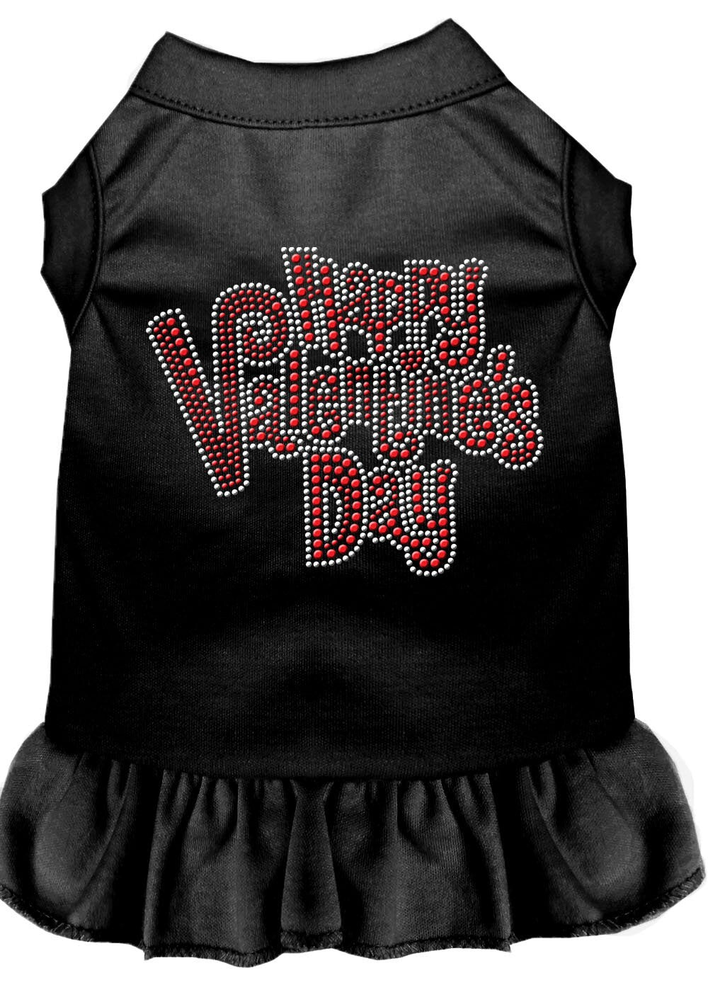 Pet Dog & Cat Dress Rhinestone, "Happy Valentines Day"