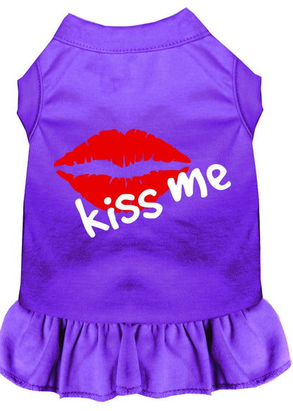 Dog Dress, Screen Printed, "Kiss Me"