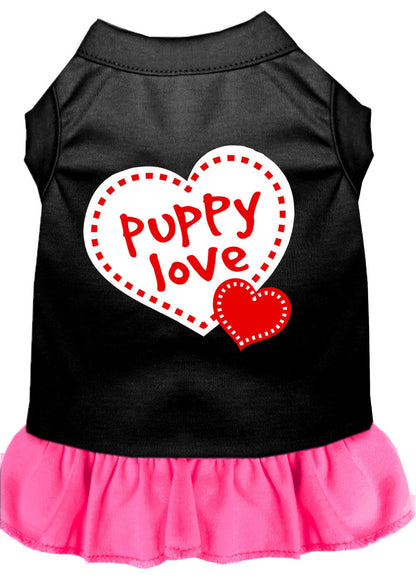 Pet Dog & Cat Dress Screen Printed, "Puppy Love"