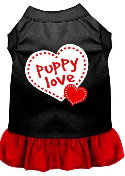 Pet Dog & Cat Dress Screen Printed, "Puppy Love"