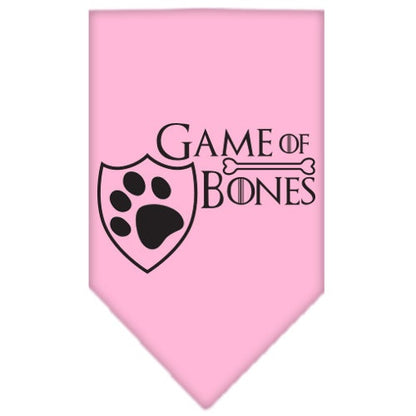 Pet and Dog Bandana Screen Printed, "Game of Bones"