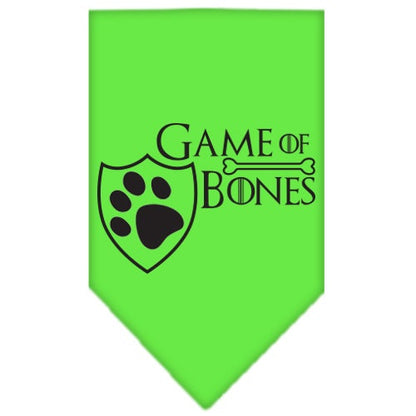 Pet and Dog Bandana Screen Printed, "Game of Bones"