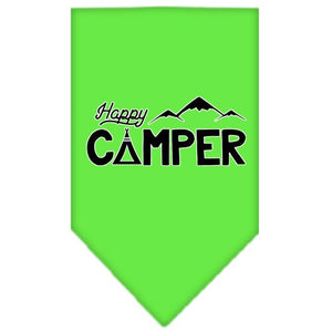 Pet and Dog Bandana Screen Printed, "Happy Camper"