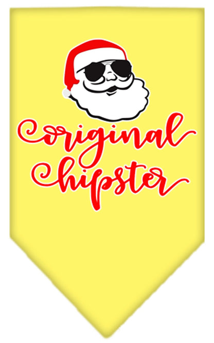 Christmas Pet and Dog Bandana Screen Printed, "Original Hipster"