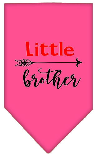 Pet and Dog Bandana Screen Printed, "Little Brother"