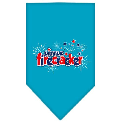 Pet and Dog Bandana Screen Printed, "Little Firecracker"